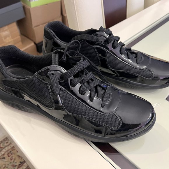 Prada Leather Americas Cup Original Men's Casual Shoes! - Picture 5 of 16